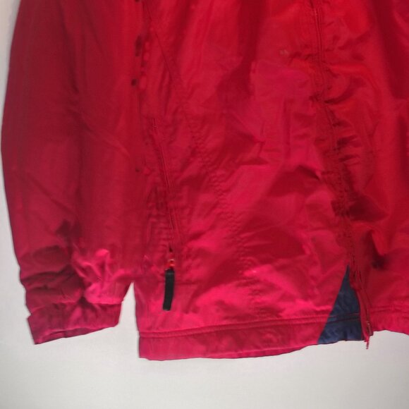 VINTAGE Columbia Sport Jacket Women's Medium Red Full Zip Hooded Ski Baggy - Picture 5 of 16